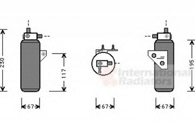VAN WEZEL 0200d144 -  Осушитель, кондиционер
